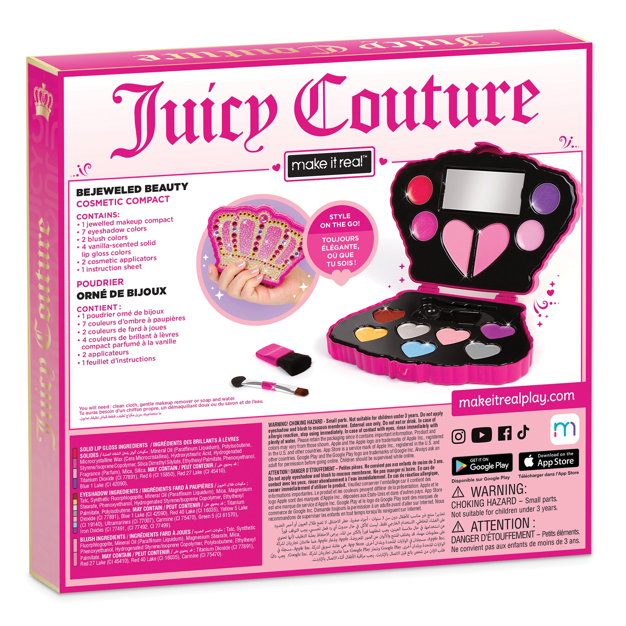 Juicy Couture Bejeweled Beauty Cosmetic Compact Juicy Couture Bejeweled Beauty Cosmetic Compact