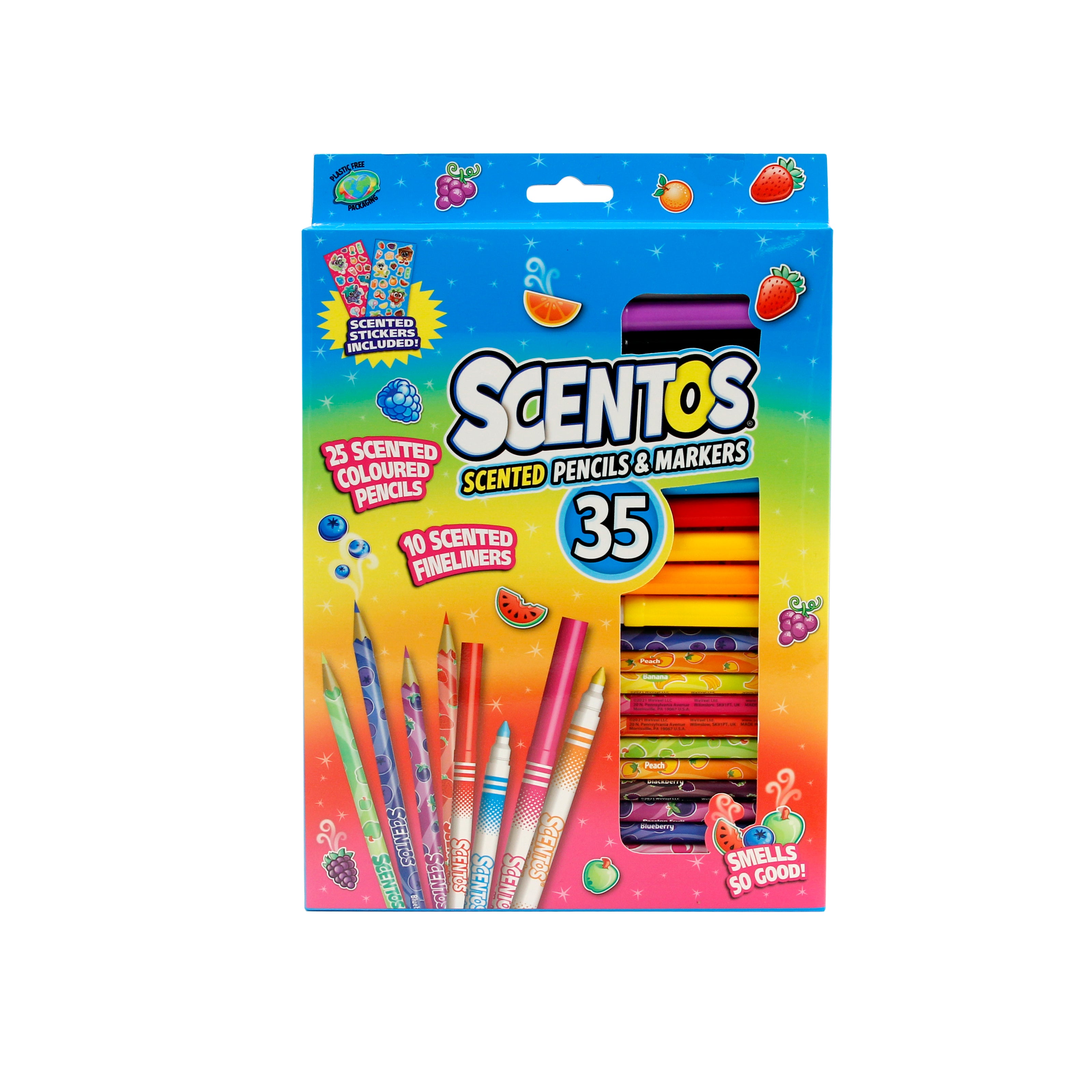 Scentos 35 Fine Line Markers & Coloring Pencils Scentos 35 Fine Line Markers & Coloring Pencils