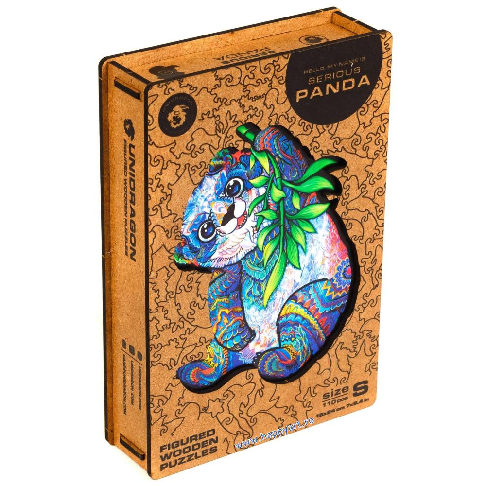 Unidragon Figured Wooden Puzzle Serious Panda Size Ks