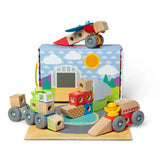 Melissa & Doug Wooden Blockables™ Vehicles Play Set