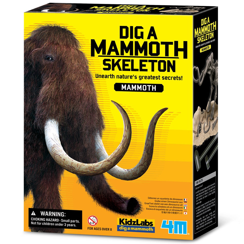 4M KidzLabs  Dig A Dinosaur Skeleton Mammoth
