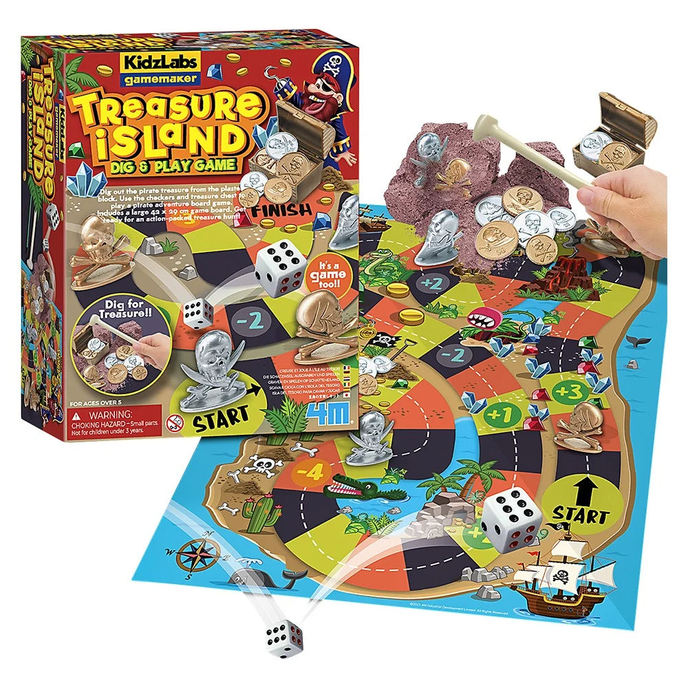 4M KidzLabs Treasure Island Dig Play Game