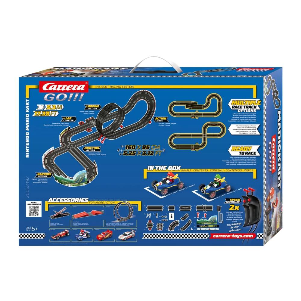 Carrera 5.3m Go Nintendo Mach 8 Mario Kart 8 Slot Car Racing Tracks