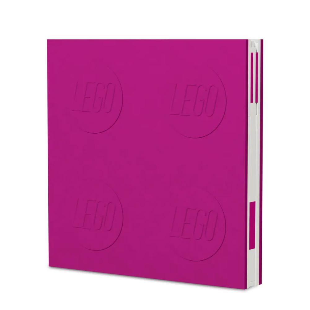 LEGO® IQ Locking Notebook with Gel Pen – Violet