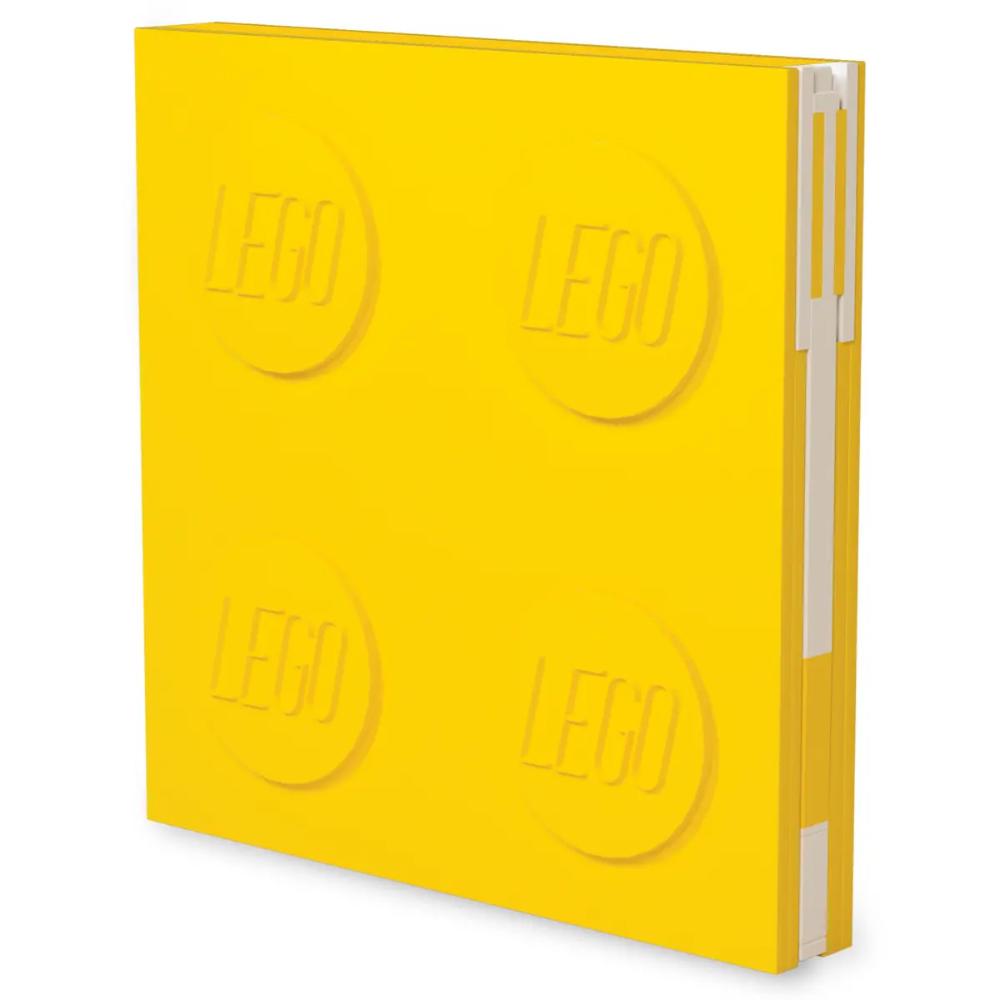LEGO® IQ Locking Notebook with Gel Pen – Yellow