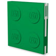 LEGO® IQ Locking Notebook with Gel Pen - Green