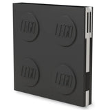 LEGO® IQ Locking Notebook with Gel Pen – Black