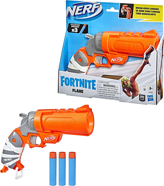 ナーフNERF FORTNITE BLUE SHOCK & FLARE セット NERF Fortnite Blue Shock Dart Blaster : Target