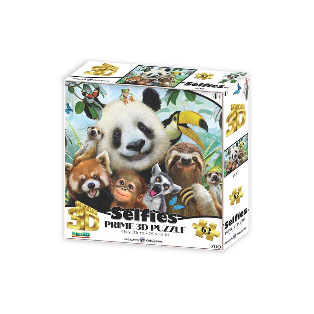 Prime 3D Zoo Selfie - 63 Pieces