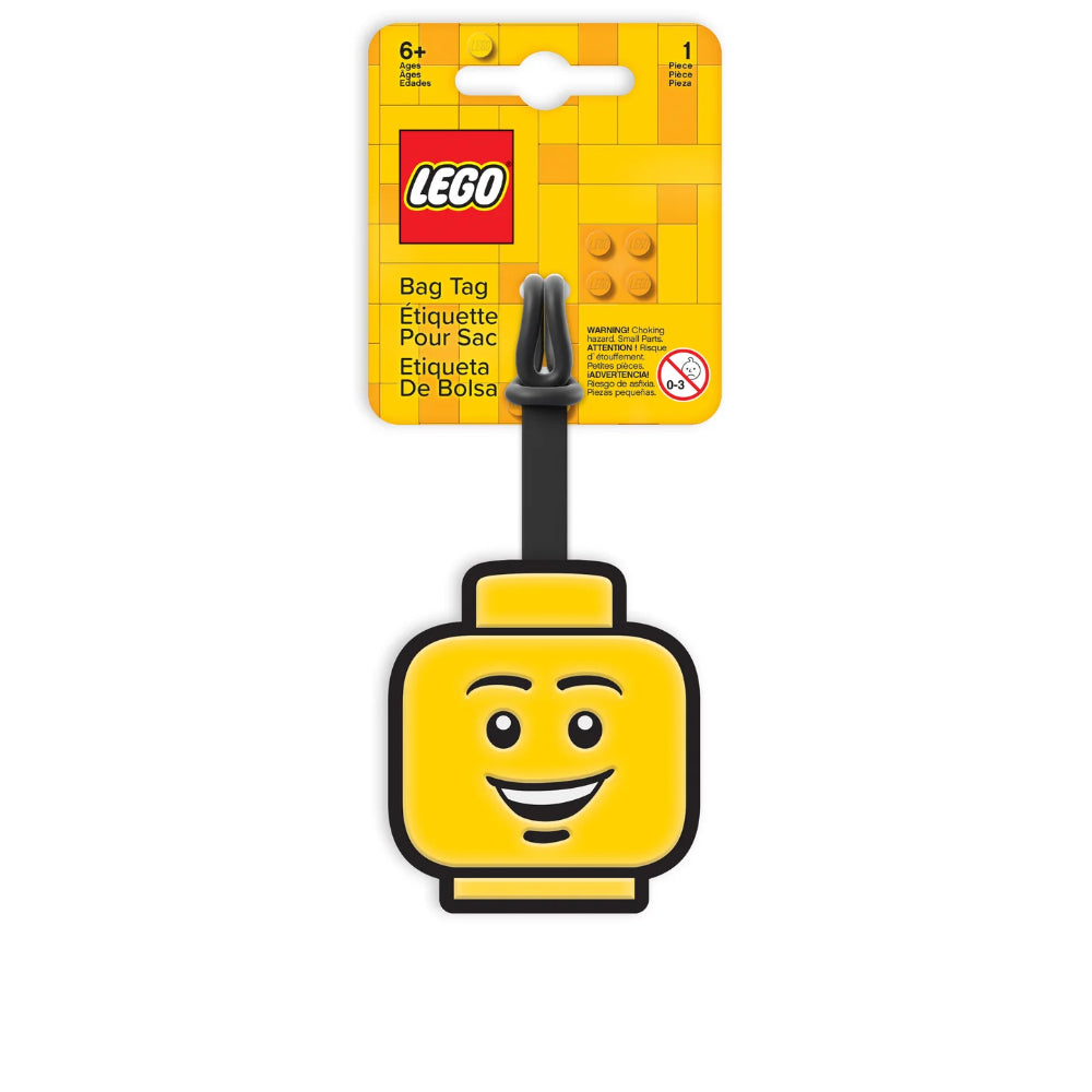 Lego IQ Bag Tag Boy Face