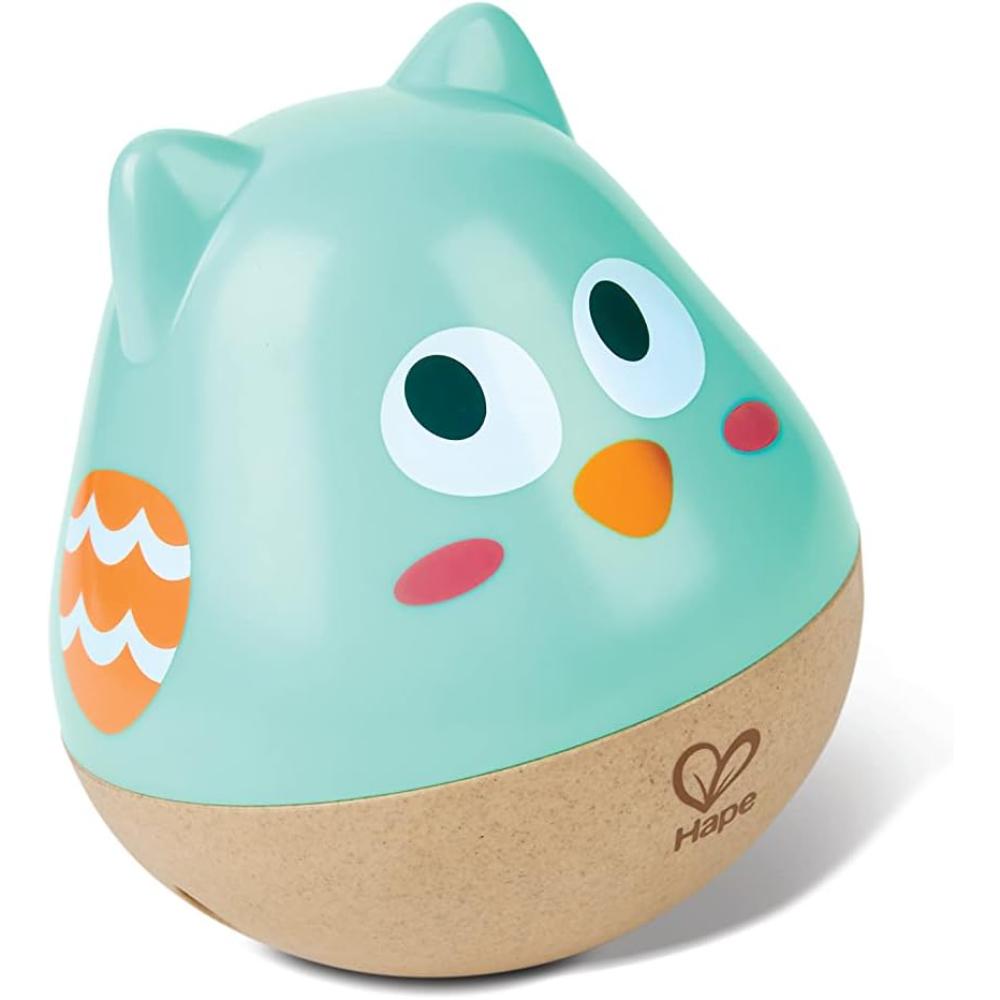 Hape Owl Musical Wobbler Blue Hape Owl Musical Wobbler Blue
