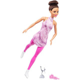 Barbie Ice Skater Doll in Pink Outfit