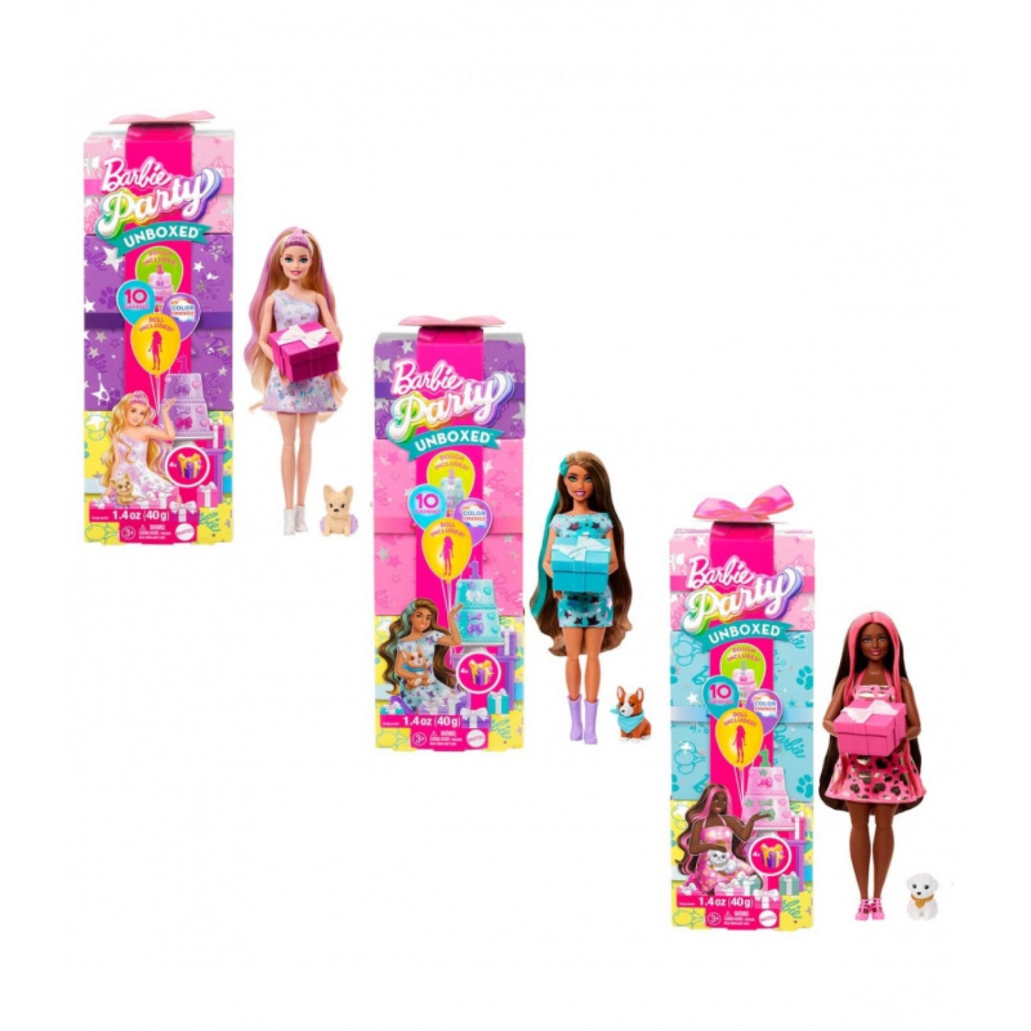 Barbie Party Unboxed Reveal Glam Party Series Original