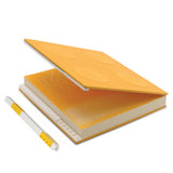 LEGO® IQ Locking Notebook with Gel Pen – Yellow