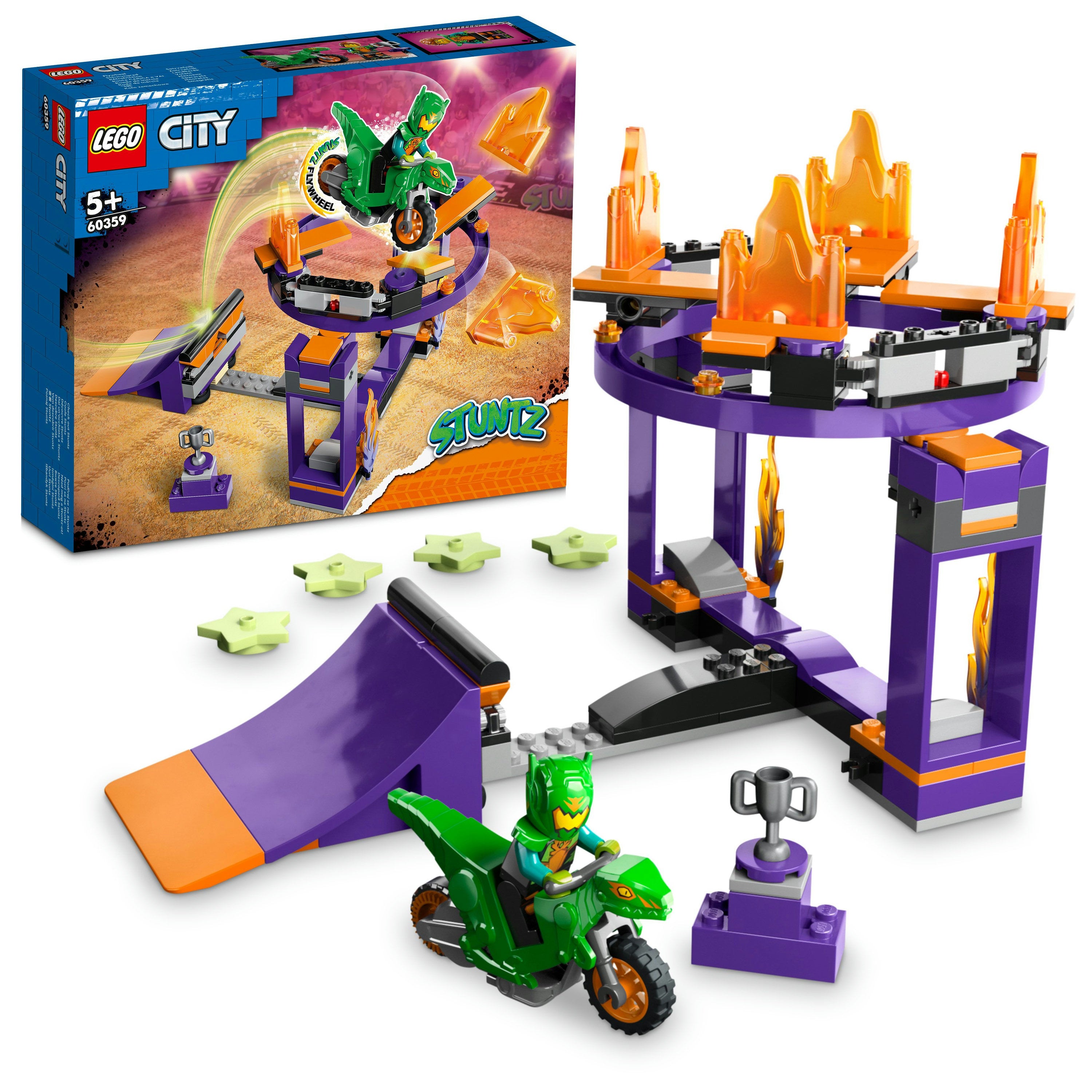 Lego Dunk Stunt Ramp Challenge