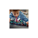 Lego Race Car and Car Carrier Truck