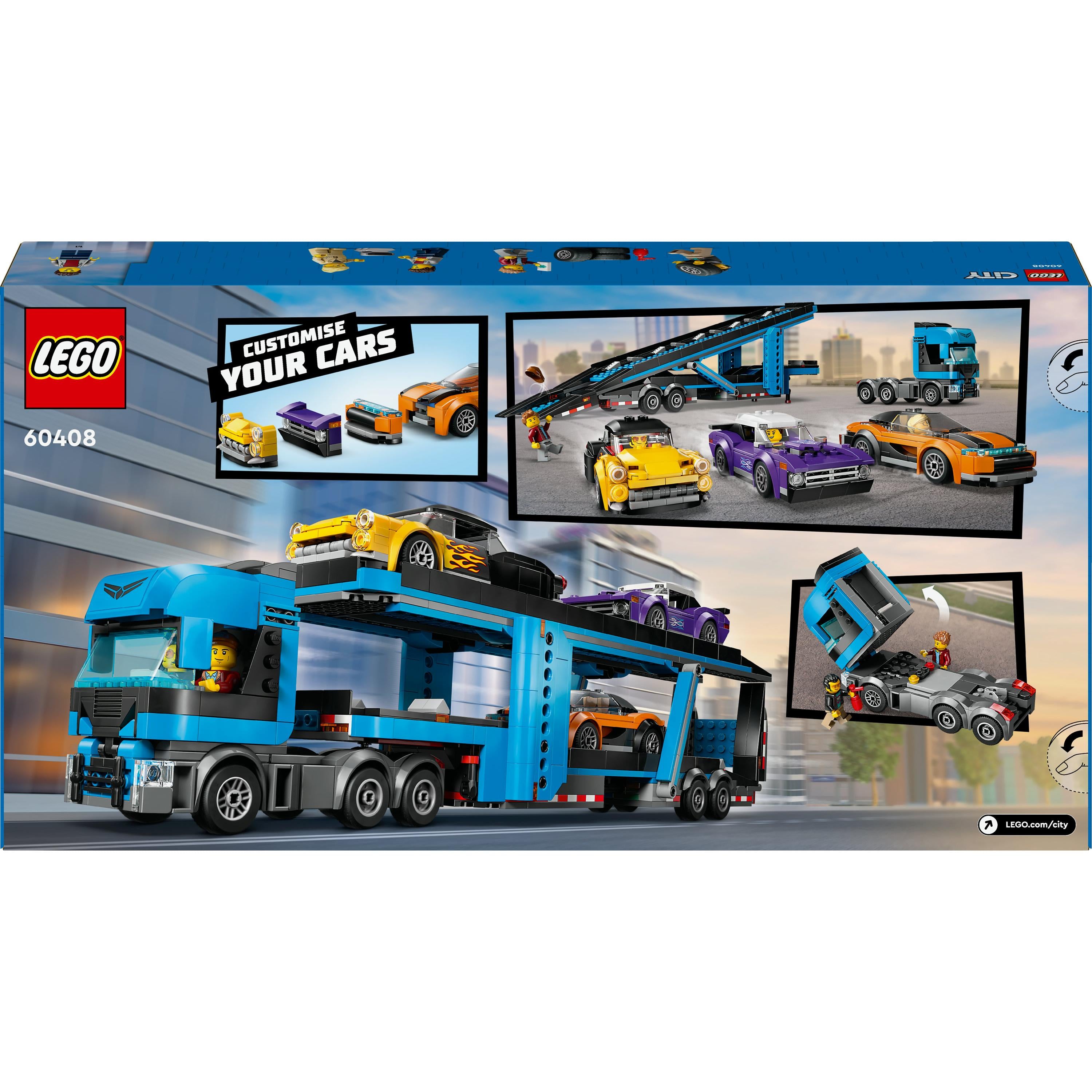 Lego Car Transporter Truck with Sports Car