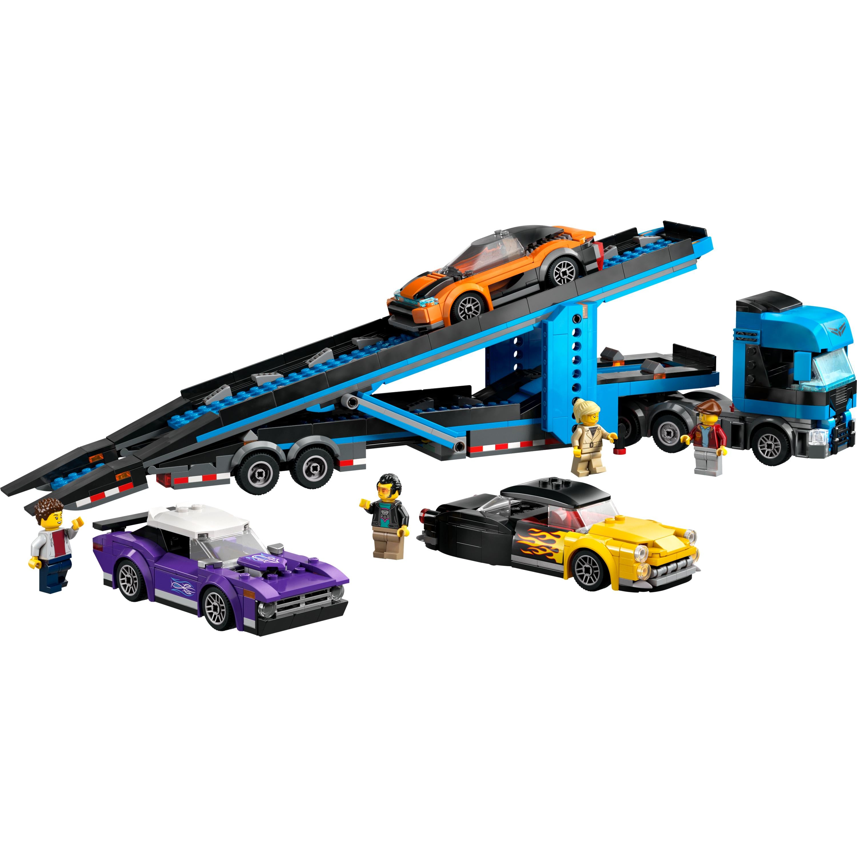 Lego Car Transporter Truck with Sports Car