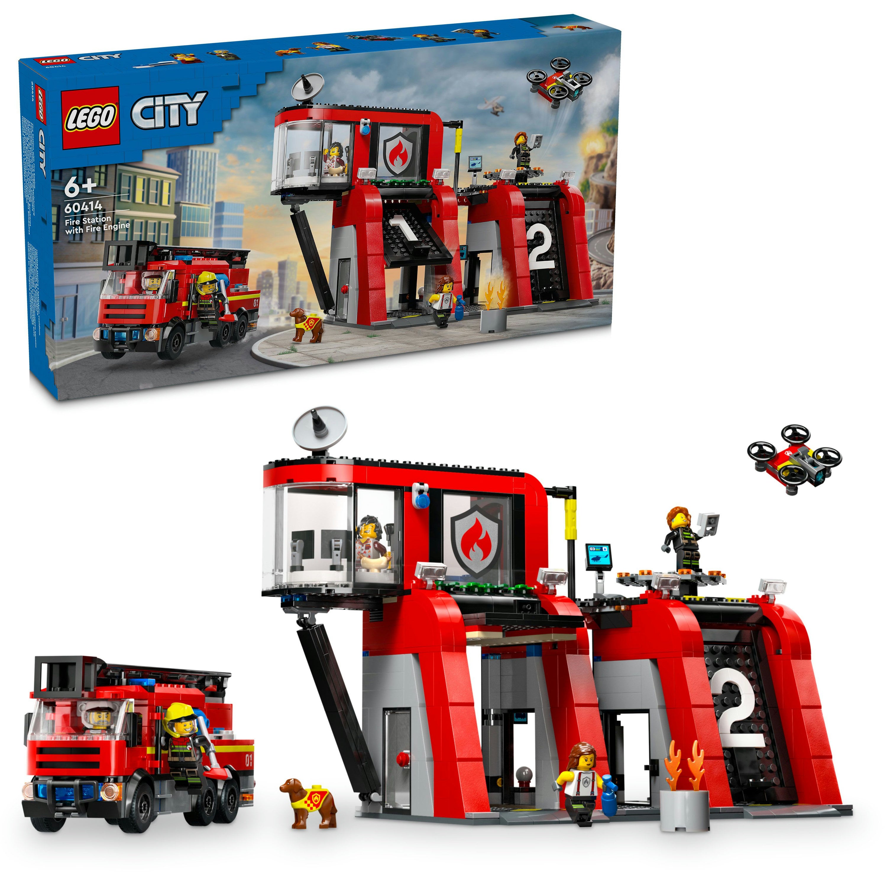 Lego Fire Station with Fire Truck Lego Fire Station with Fire Truck