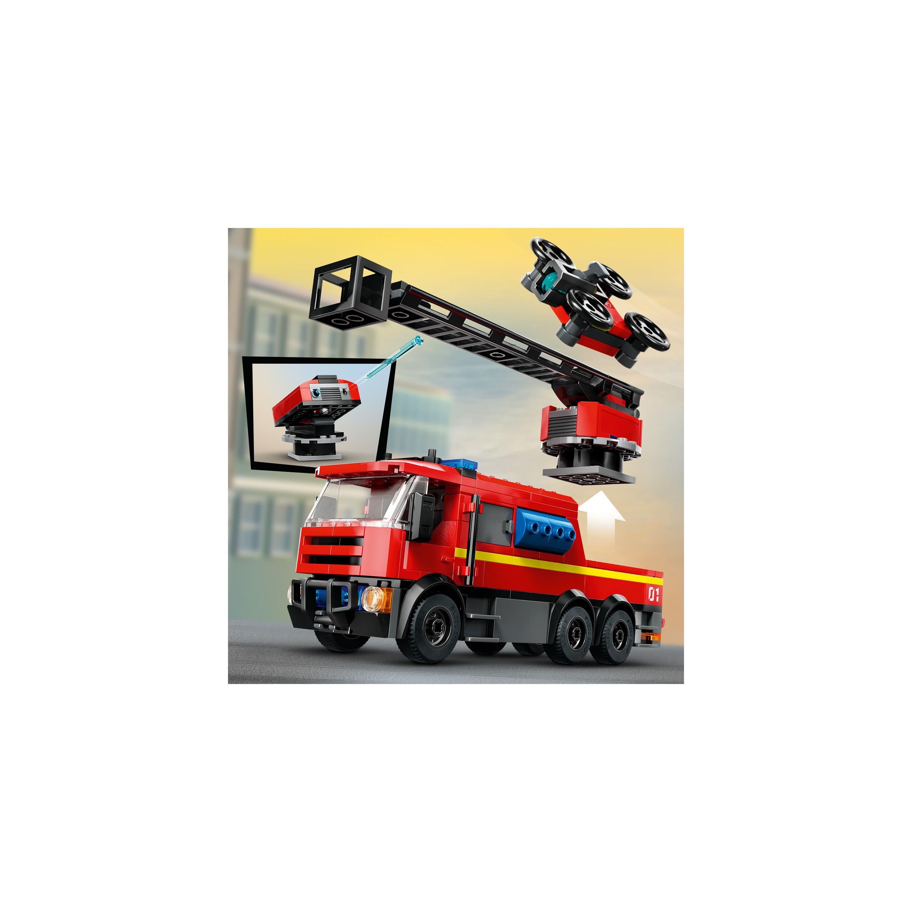 Lego Fire Station with Fire Truck Lego Fire Station with Fire Truck