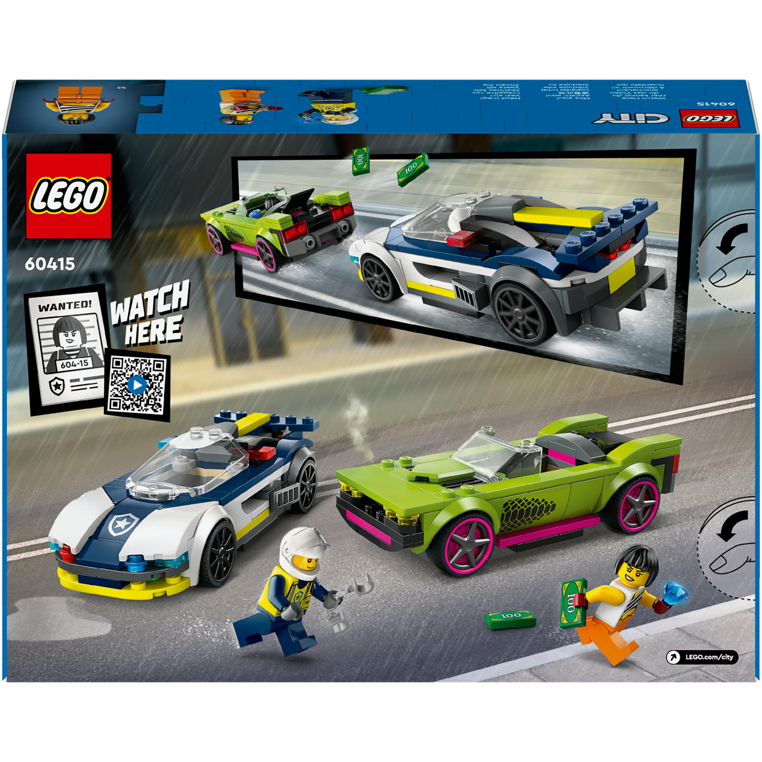 Lego Police Car and Muscle Car Chase