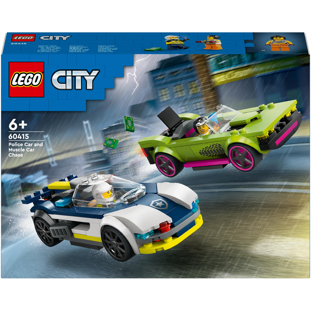 Lego Police Car and Muscle Car Chase