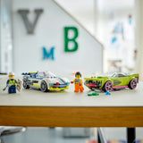 Lego Police Car and Muscle Car Chase