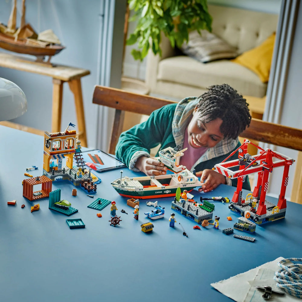 LEGO® City Seaside Harbor with Cargo Ship LEGO® City Seaside Harbor with Cargo Ship