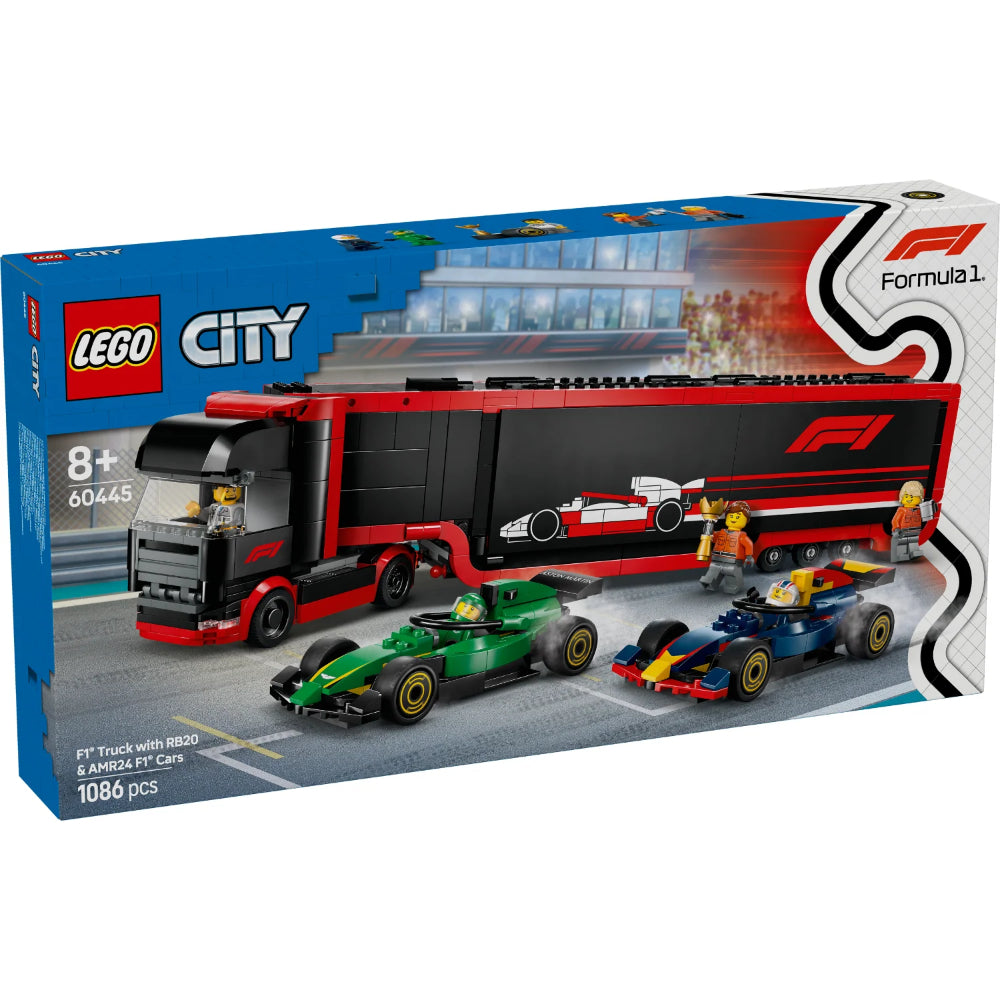 LEGO® City F1® Truck with RB20 & AMR24 F1® Cars LEGO® City F1® Truck with RB20 & AMR24 F1® Cars