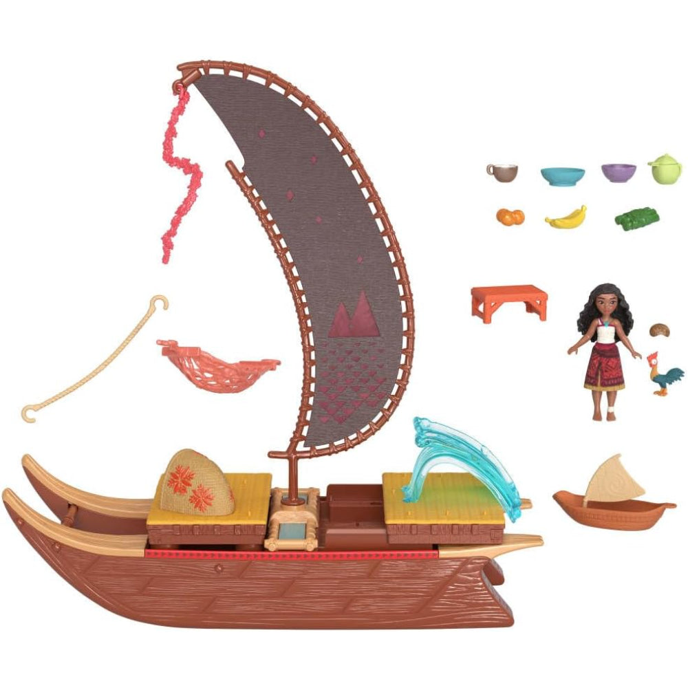 Disney Moana Small Dolls Transforming  Boat