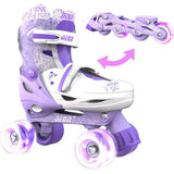 YVOLUTION TWISTA SKATES 12J 3 PURPLE