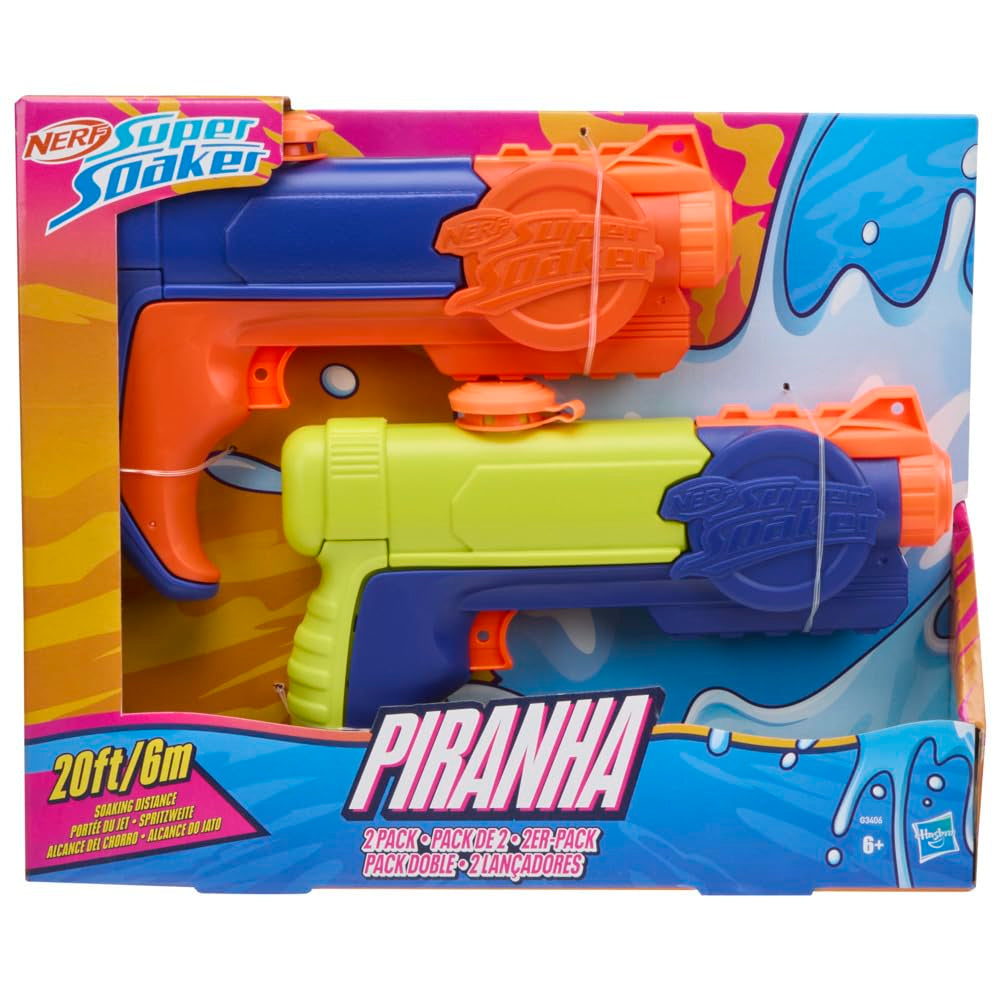 Nerf Super Soaker Piranha Water Blaster 2-Pack