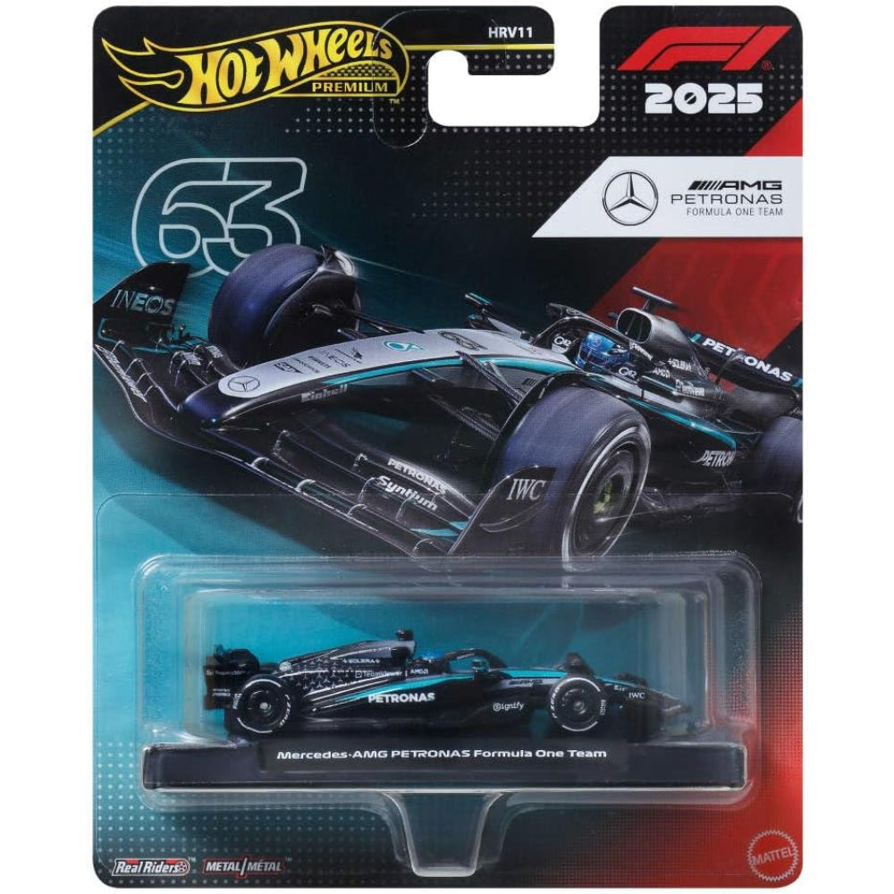 Hot Wheels Premium Collectible Mercedes -AMG Formula 1® Team Car - George Russell
