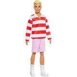 Barbie Fashionistas Ken Doll in Red Striped Top And Pink Shorts