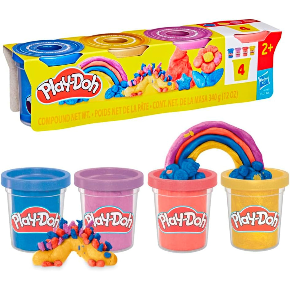 Play-Doh Shimmery Metallics 4 Pack Play-Doh Shimmery Metallics 4 Pack