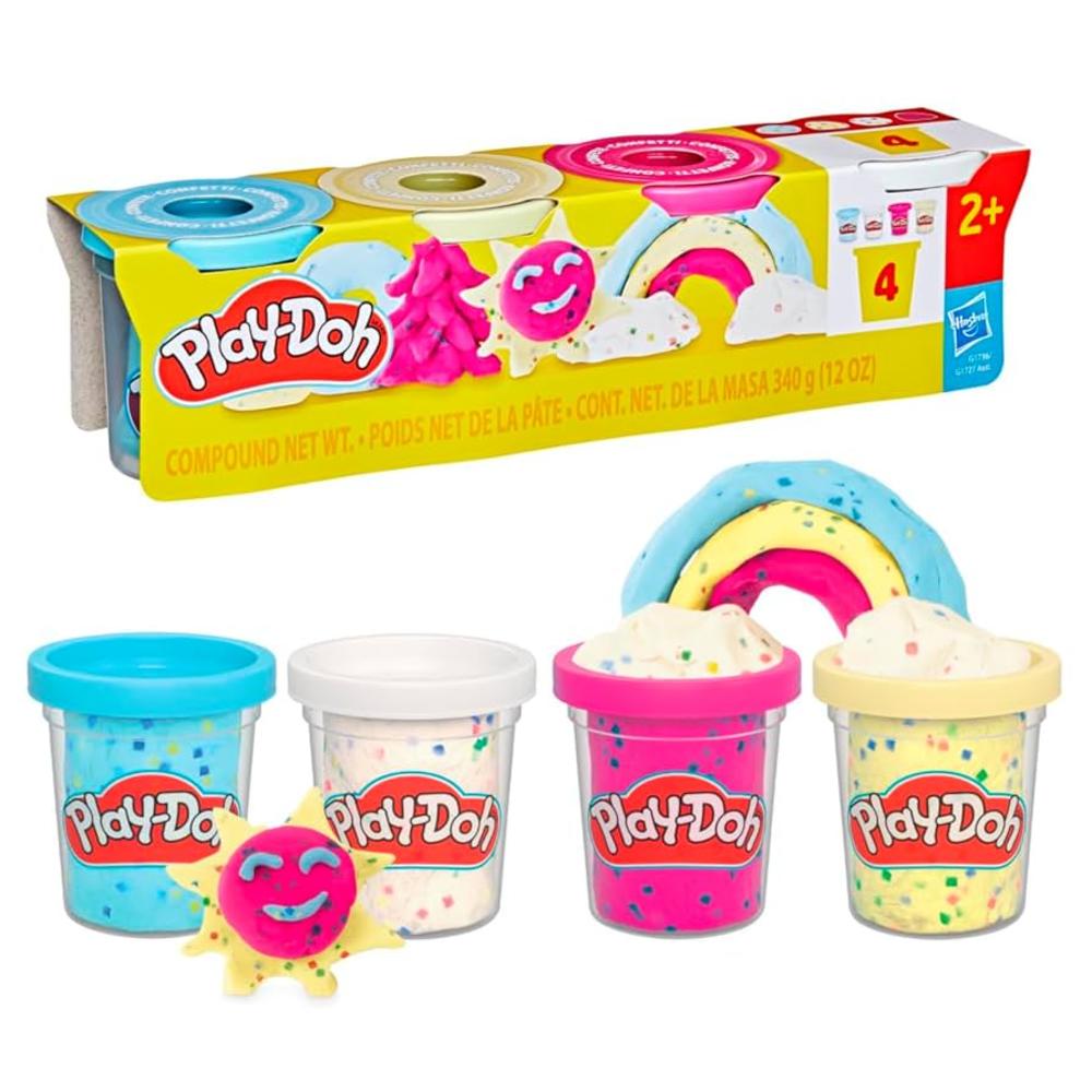 Play-Doh 4 Pack Confetti Compound Play-Doh 4 Pack Confetti Compound