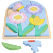 Fisher-Price Preschool Toy Wooden Flower Jigsaw Puzzle