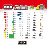 Max Zuru Max Build More Construction Value Brick (253 Bricks)