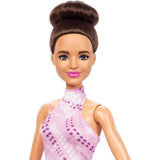 Barbie Ice Skater Doll in Pink Outfit