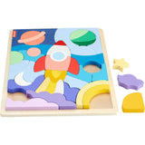 Fisher-Price Wooden Space Blocks Puzzle
