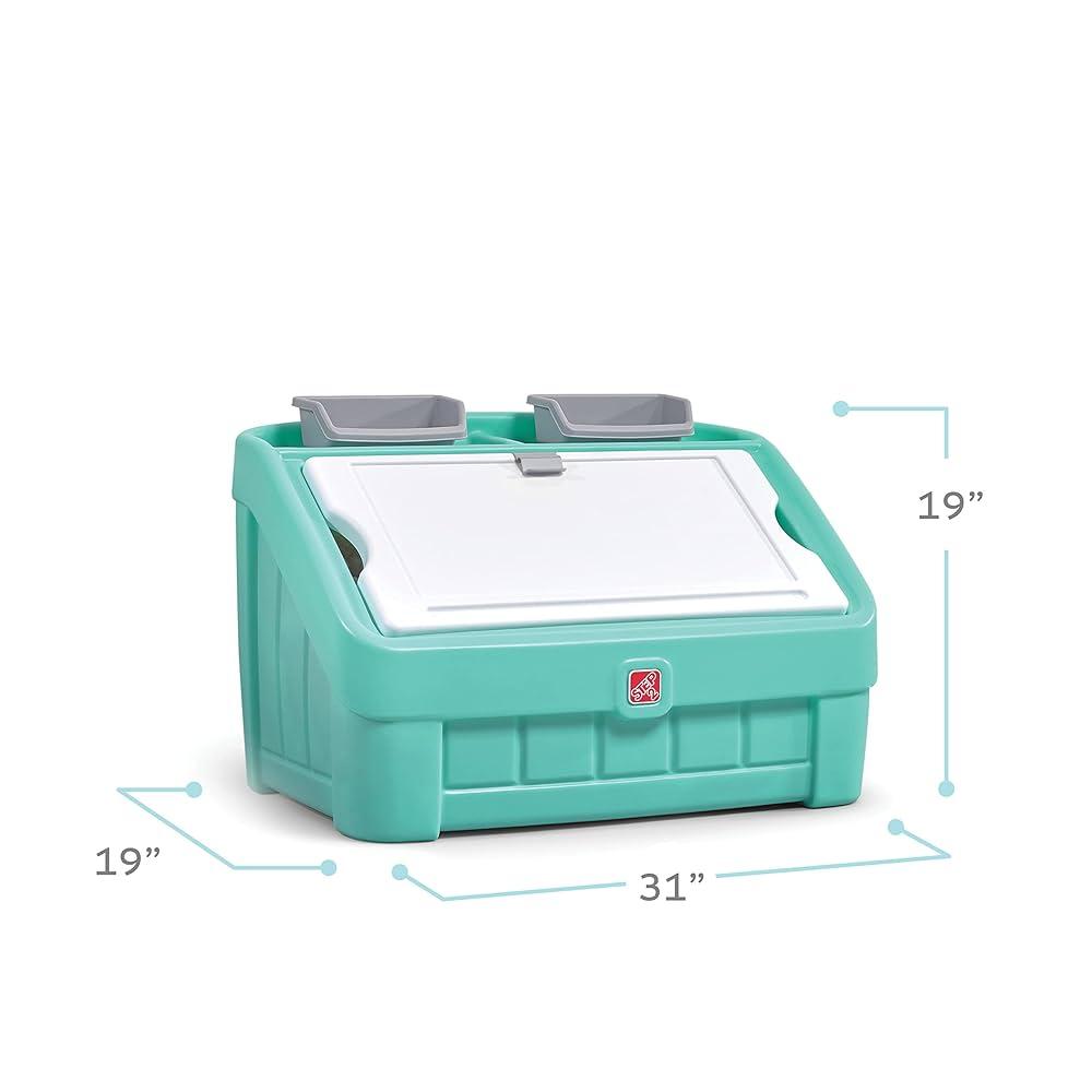 Step2 Toy Box & Art Lid 2 in 1 Mint