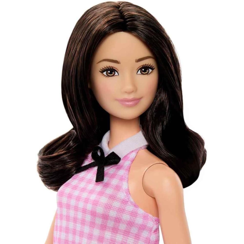 Barbie Fashionistas Doll Pink Checkered Dress