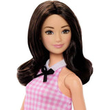 Barbie Fashionistas Doll Pink Checkered Dress