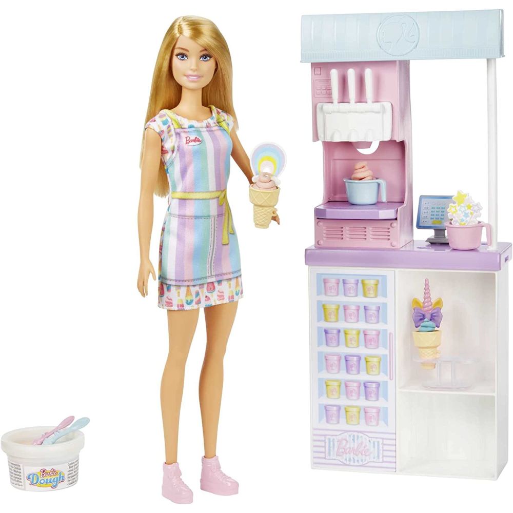 Barbie Ice Cream Shopkeeper Playset Barbie Ice Cream Shopkeeper Playset