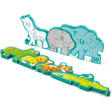 Hape Alphabet & Animal Parade Double-Sided Wooden Puzzle