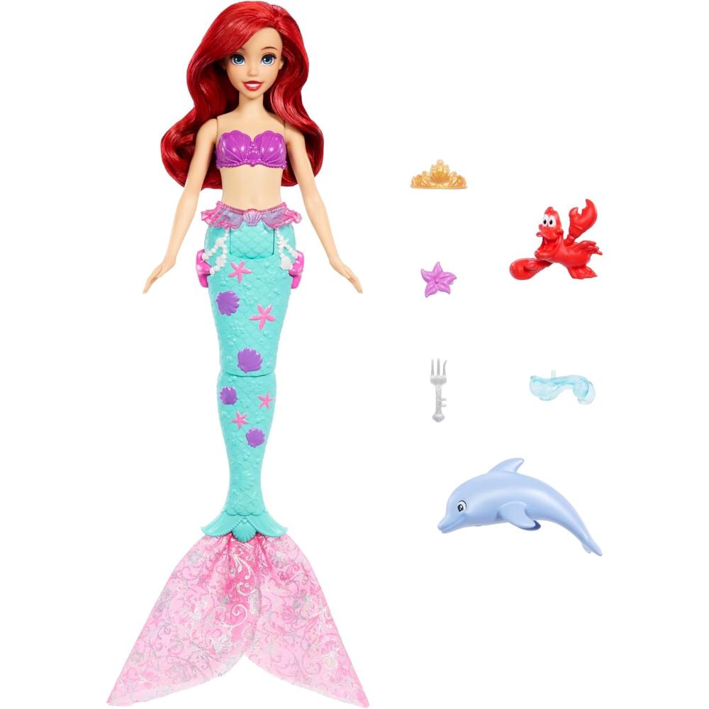 Disney Princess Ariel Swimming Mermaid Fashion Doll with Dolphin Disney Princess Ariel Swimming Mermaid Fashion Doll with Dolphin