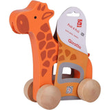 Hape Giraffe Push and Pull Along Wooden Toy