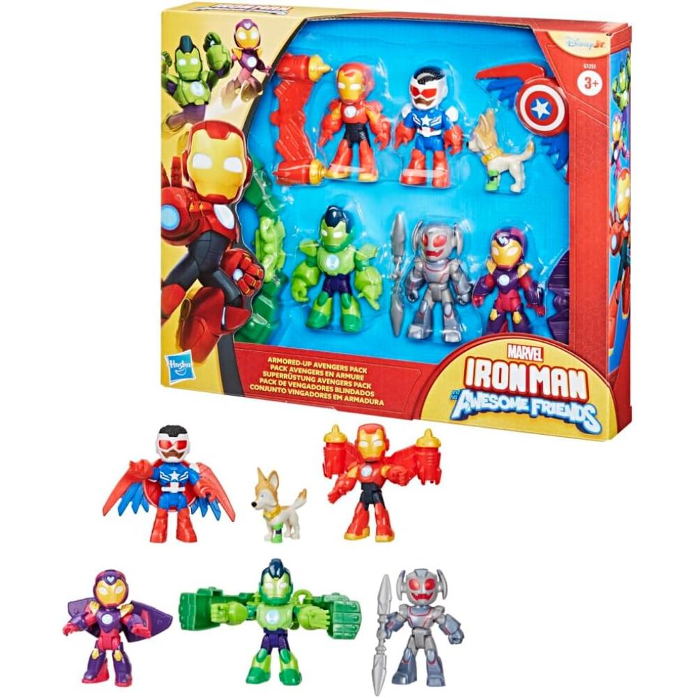 Marvel Iron Man and his Awesome Friends Armored-Up Avengers Pack Marvel Iron Man and his Awesome Friends Armored-Up Avengers Pack