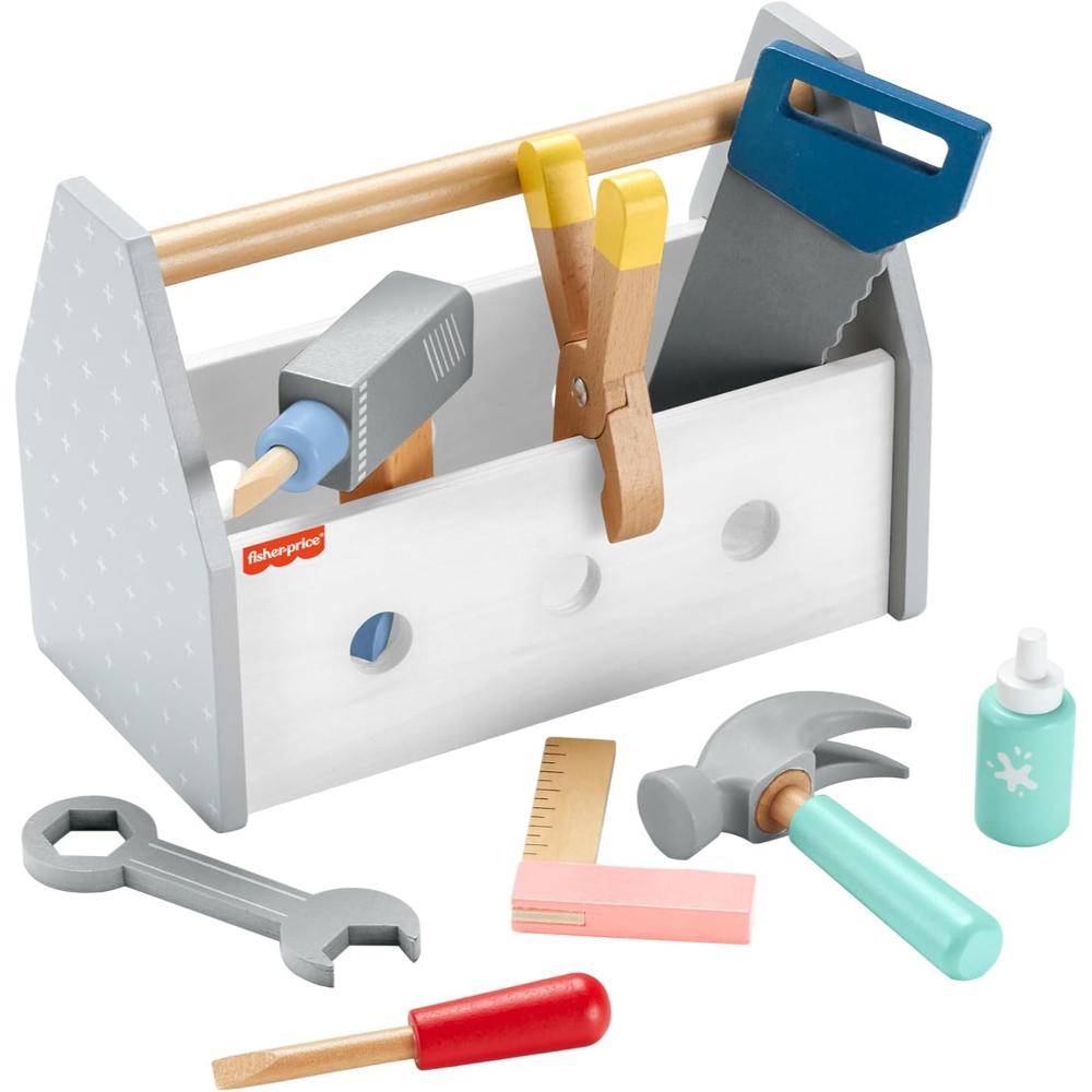 Fisher-Price Wooden Tool Box Set Fisher-Price Wooden Tool Box Set