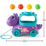 Fisher-Price Poppin’ Triceratops Interactive Ball Popper Pull Toy